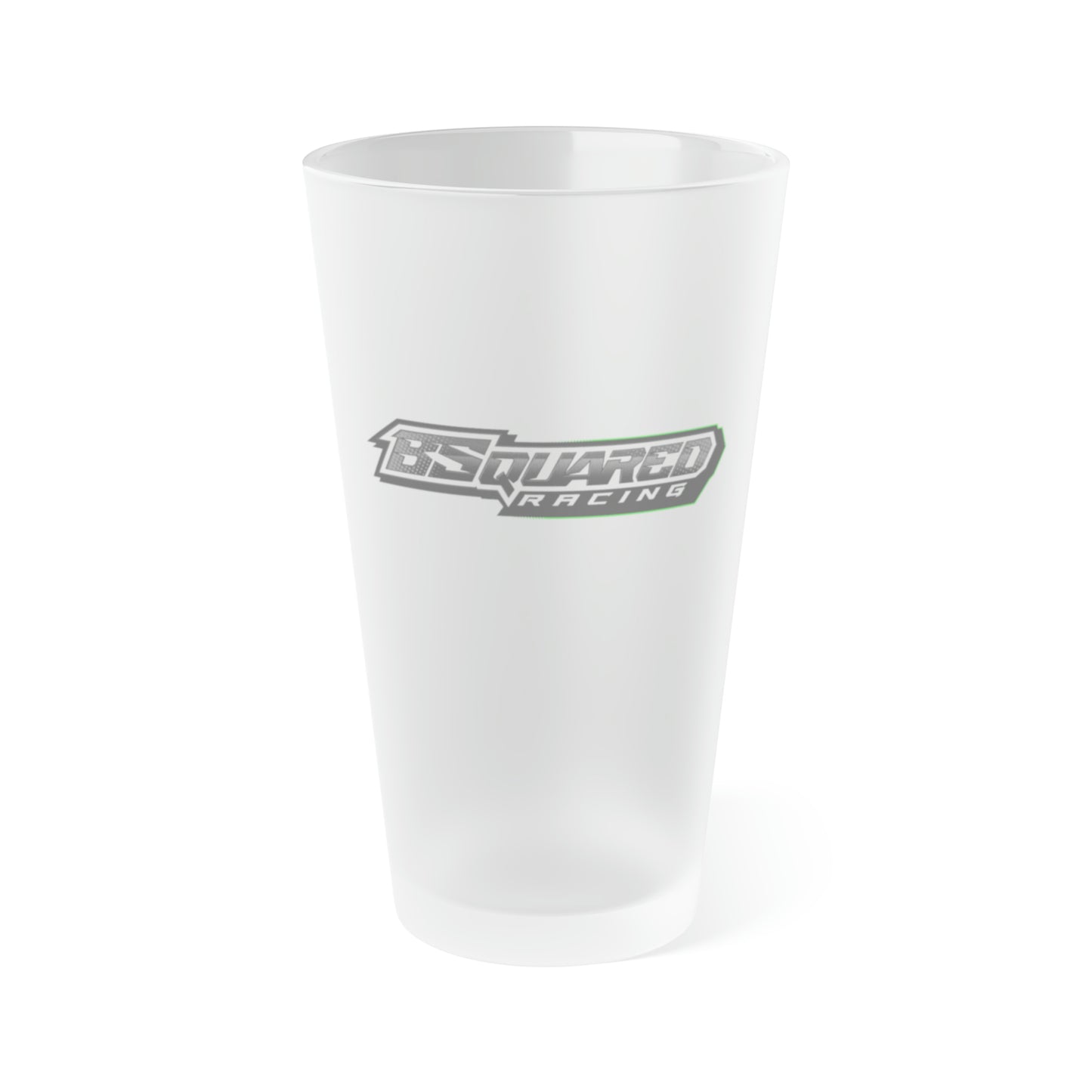 Bsquared Racing Frosted Pint Glass, 16oz