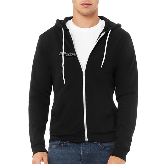 Bella + Canvas Unisex Full Zip Hoodie - black